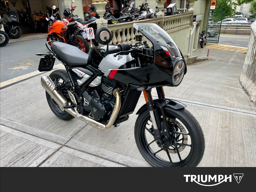 TRIUMPH Thruxton 400 Phantom Black / Aluminium Silver Abs