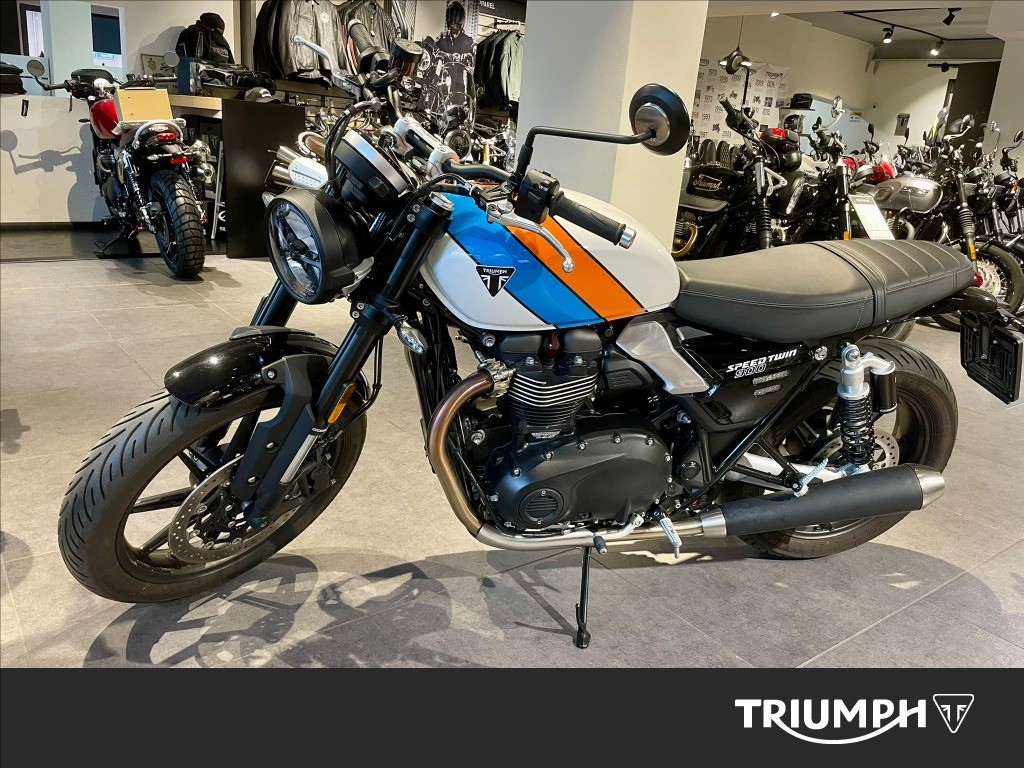 TRIUMPH Speed Twin 900 Pure White/Blue/Orange Abs