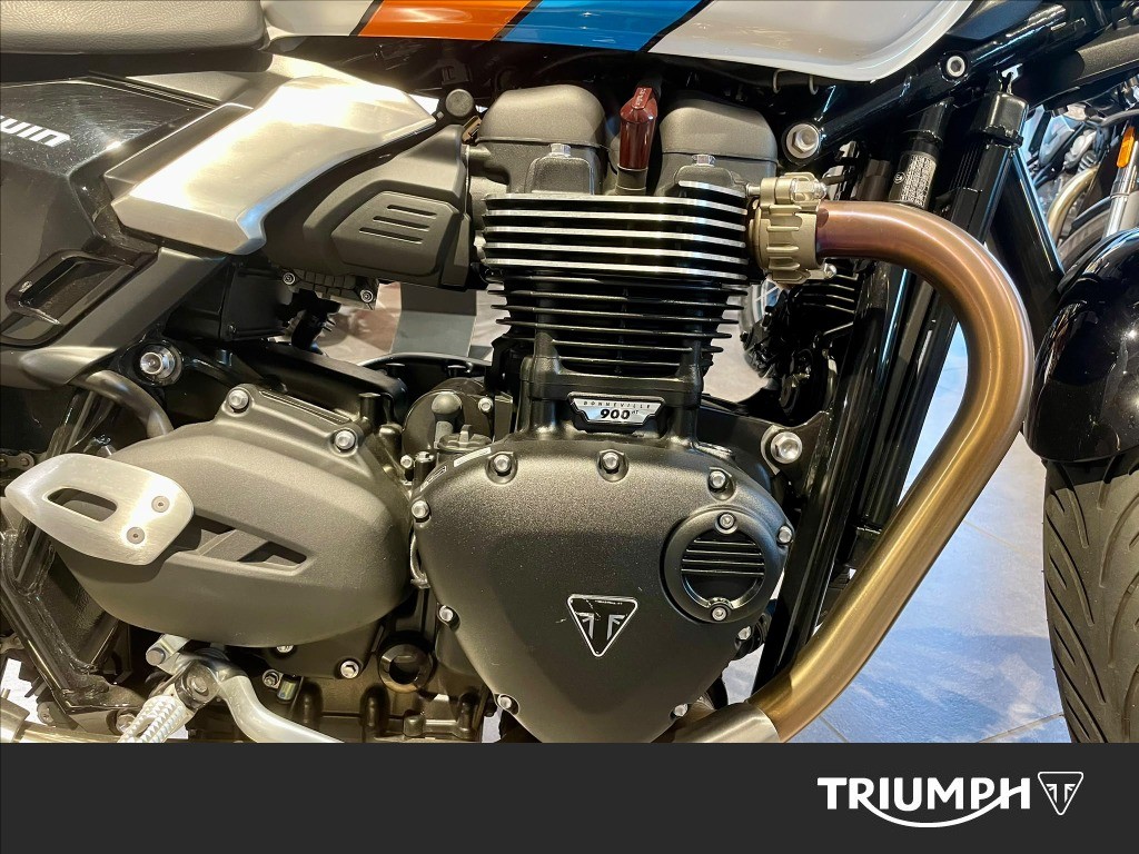 TRIUMPH Speed Twin 900 Pure White/Blue/Orange Abs