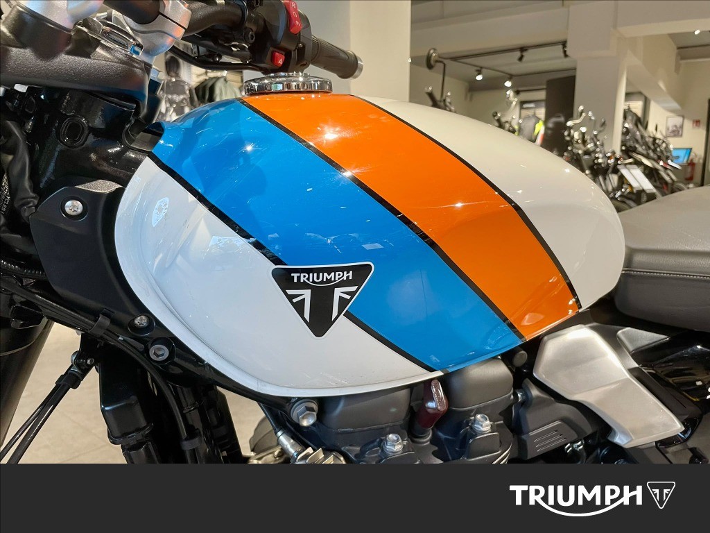 TRIUMPH Speed Twin 900 Pure White/Blue/Orange Abs